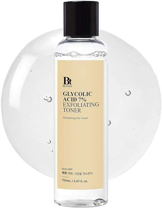 Benton Glycolic Acid 7% Exfoliating Toner with Niacinamide - Gentle AHA Toner for Brighter Skin & Even Tone - Balances Oil & Moisture - Hydrating, Cruelty-Free Korean Skin Care - Image 1