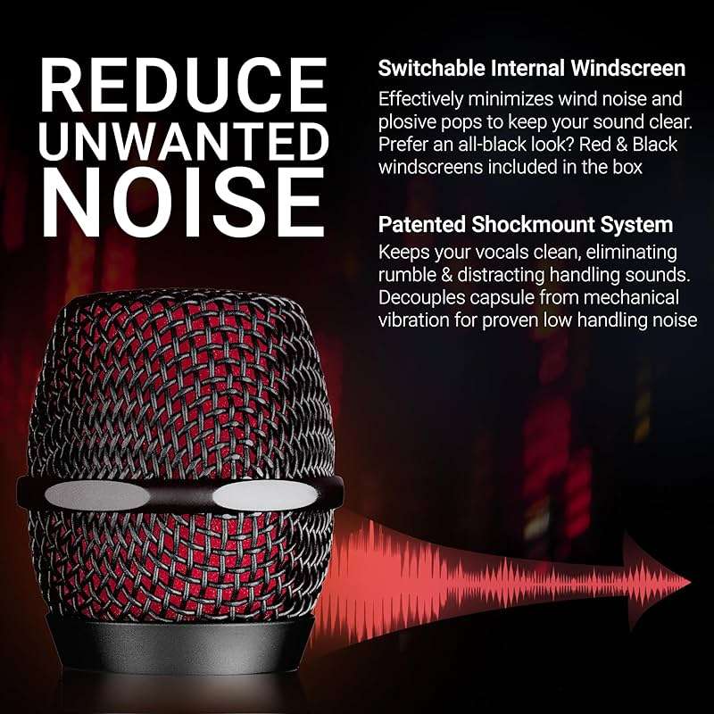 sE Electronics V7 Dynamic Microphone for Singing, Speech & Studio Recording - XLR Handheld Professional Microphone with Supercardioid Aluminum Voice Coil for Huge Gain Before Feedback - Brushed Nickel - Image 7