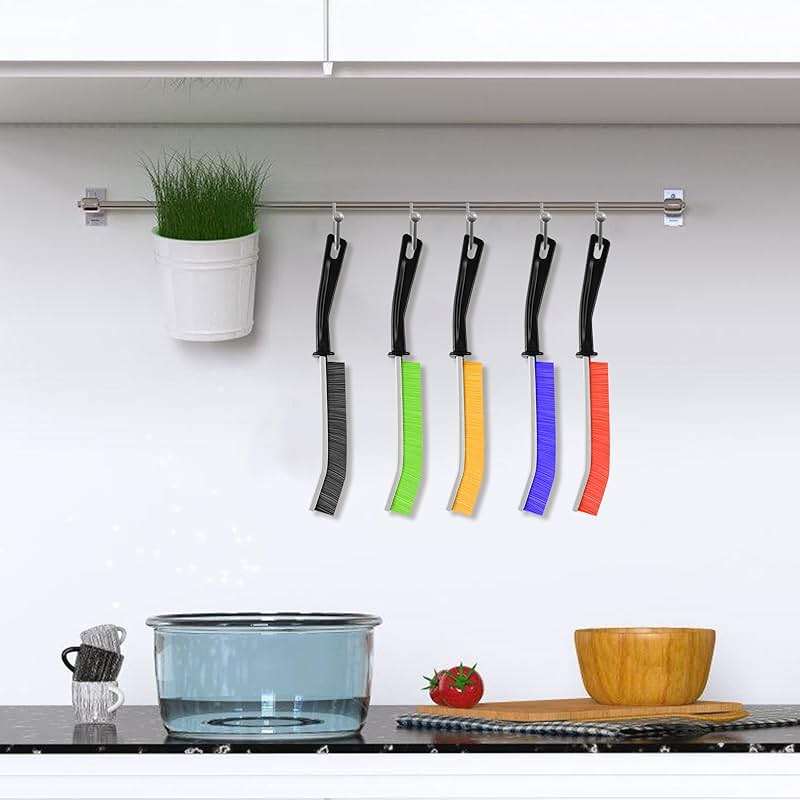13Pcs Crevice Cleaning Brush Set, Multifunctional Hard Bristle Crevice Cleaning Brushes Tools for Deep Cleaning Gaps, Kitchens, Tight Spaces, Corners, Bottles, Cups, Teapots, Sinks, Bathrooms - Image 2