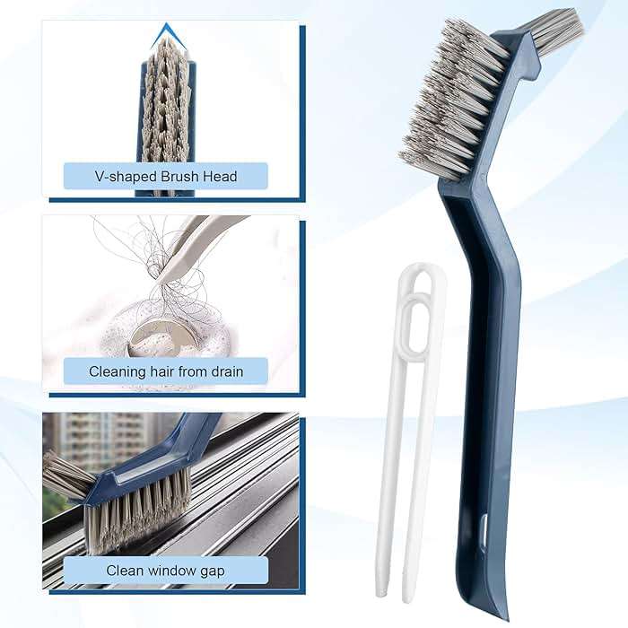 13Pcs Crevice Cleaning Brush Set, Multifunctional Hard Bristle Crevice Cleaning Brushes Tools for Deep Cleaning Gaps, Kitchens, Tight Spaces, Corners, Bottles, Cups, Teapots, Sinks, Bathrooms - Image 5