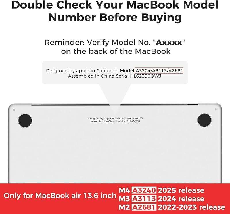 iCasso for MacBook Air 13.6 inch Case M5 2026 M4 2025 M3 M2 2024-2022 Model A3449 A3240 A3113 A2681, Flower Pattern Sturdy Protective Hard Shell Cover for Mac Book Air 13 inch,Pink Floral Patchwork - Image 2