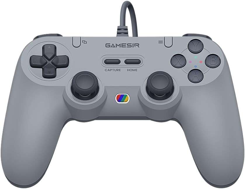 GameSir Tegenaria Lite Wired Controller for PC , Wired 1000Hz Polling Rate, Hall Effect Joysticks and 2 Remappable Buttons, Dual Vibration , Turbo, PC Gaming Controller for Steam/Android/iOS/Switch ( Grey) - Image 1