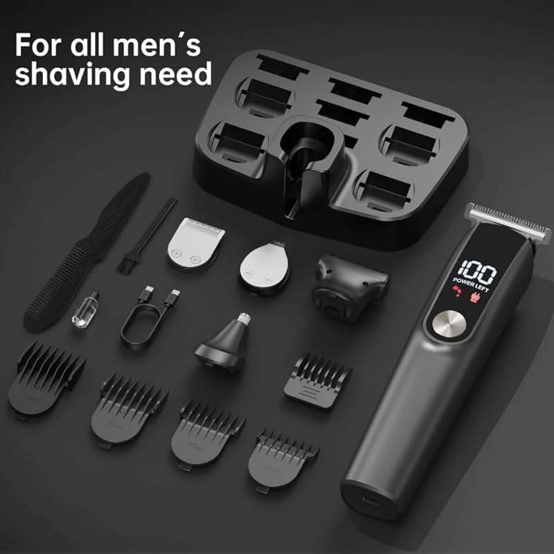 Beard Trimmer for Men, Electric Razor for Nose, Body, Face and Mustache, 5-in-1 Barber Hair Clippers, Cordless Shavers for Men Grooming Kit Ideal Gift - Image 6
