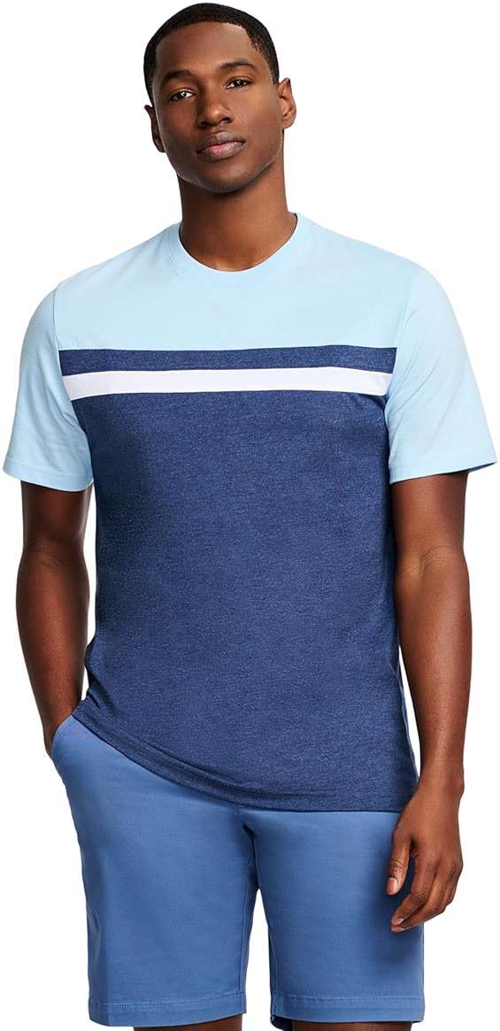 Izod Mens Saltwater Short Sleeve Graphic T-Shirt - Image 1