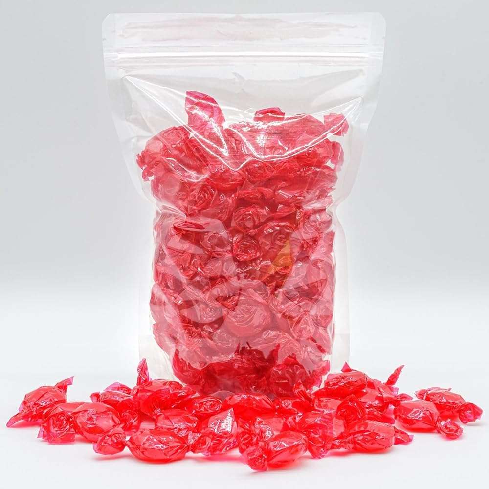 Cinnamon Hard Candy Discs 2 lb – Hot and Spicy Flavor, Individually Wrapped, Bulk, Resealable Bag - Image 5