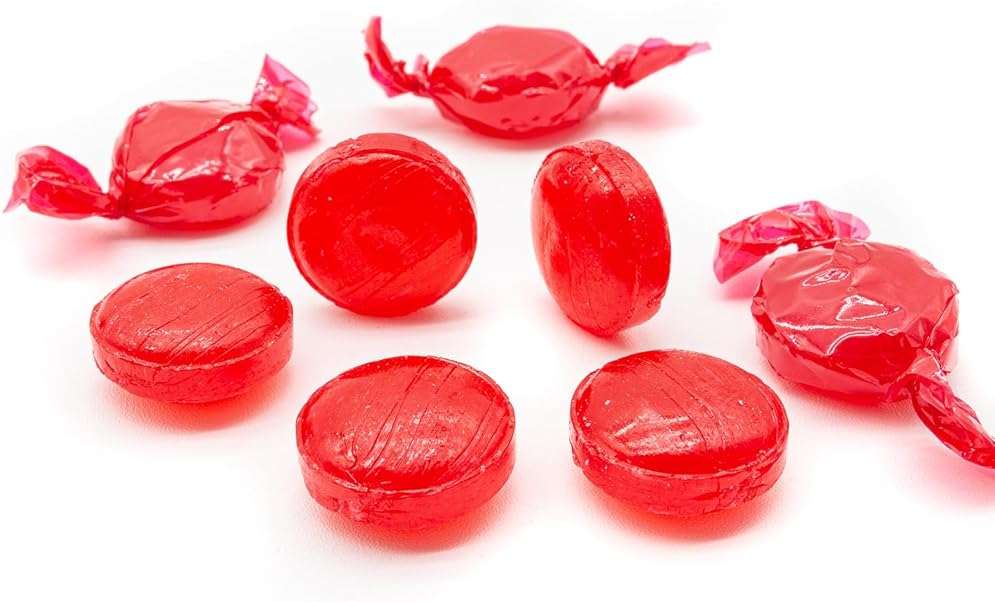 Cinnamon Hard Candy Discs 2 lb – Hot and Spicy Flavor, Individually Wrapped, Bulk, Resealable Bag - Image 7