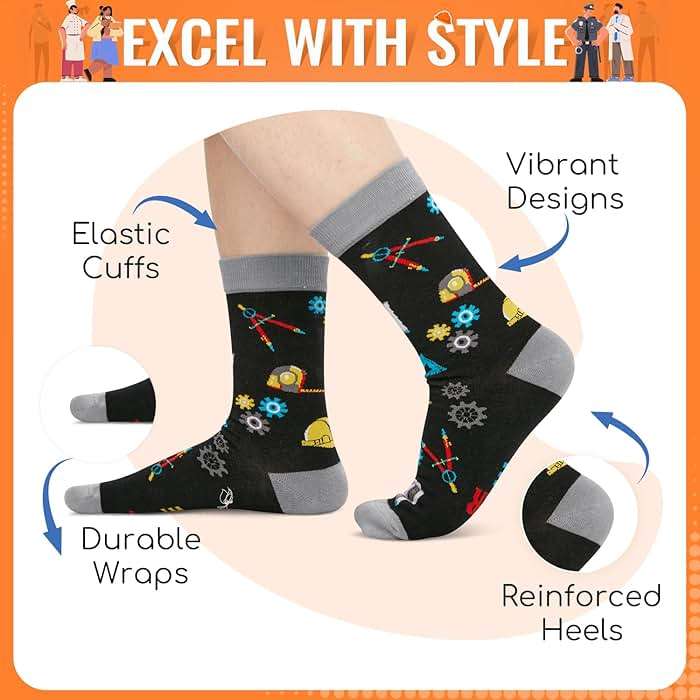 Zmart Professional Career Gifts - Socks for Engineers Coach Pilots Lawyers Teachers - Image 2