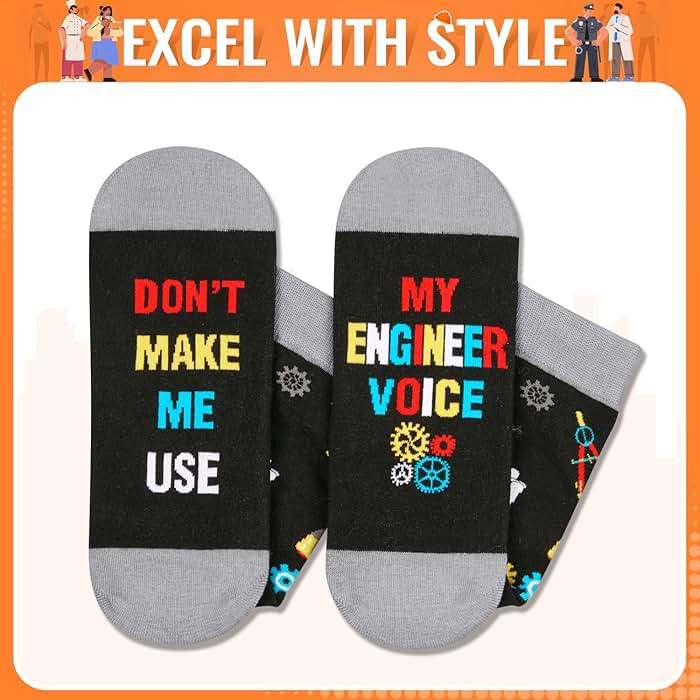 Zmart Professional Career Gifts - Socks for Engineers Coach Pilots Lawyers Teachers - Image 4