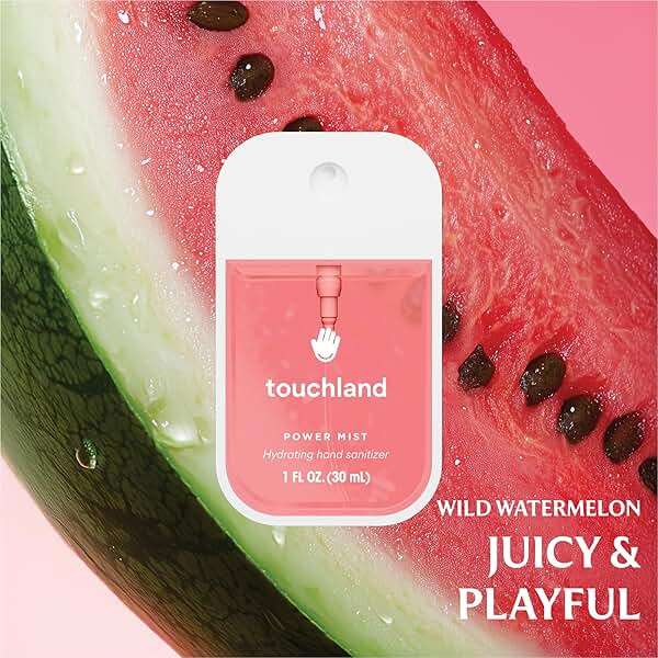 Touchland Juicy Escape Body Mist + Hand Sanitizer Spray Set - Image 3