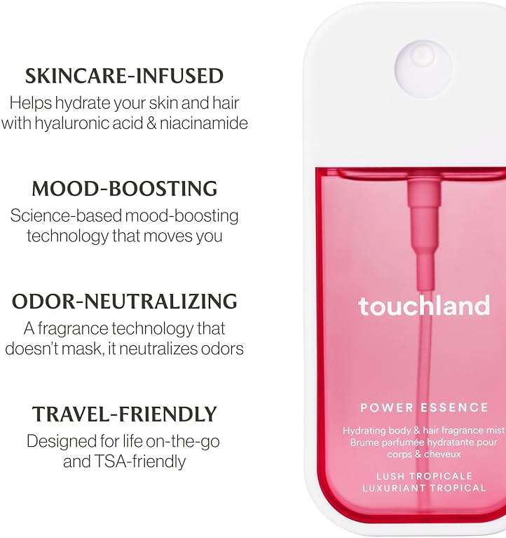 Touchland Juicy Escape Body Mist + Hand Sanitizer Spray Set - Image 9