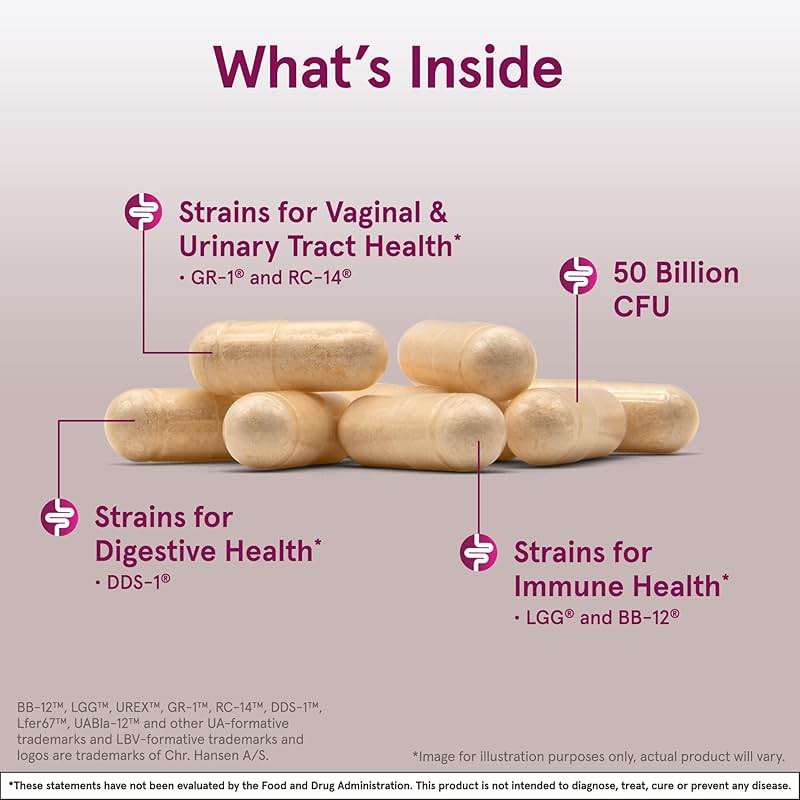 Jarrow Formulas Fem-Dophilus Vaginal & Digestive Probiotic 50 Billion CFU, 9 Clinically-Studied Strains, for Vaginal Flora & Yeast Balance, Urinary Tract, Digestive, & Immune Support, 30 Capsules - Image 3