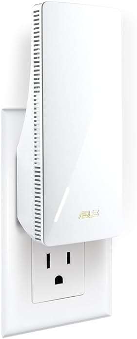 ASUS RP-BE58 BE3600 Dual Band WiFi 7 (802.11be) Range Extender, AiMesh Extender for Seamless mesh WiFi; Works with Any WiFi Router - Image 1