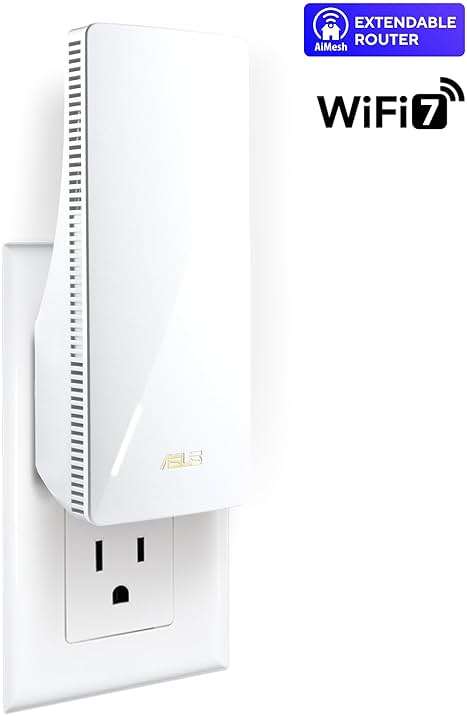 ASUS RP-BE58 BE3600 Dual Band WiFi 7 (802.11be) Range Extender, AiMesh Extender for Seamless mesh WiFi; Works with Any WiFi Router - Image 9
