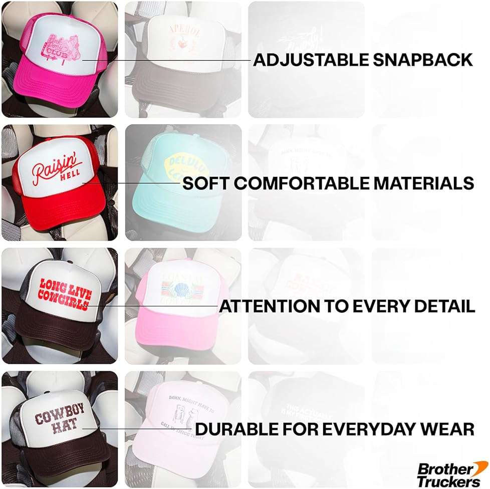 Design Your Own Custom Vintage Trucker Hat | Upload Text, Logo, Or Image | Premium Snapback Baseball Hat for Men & Women - Image 5