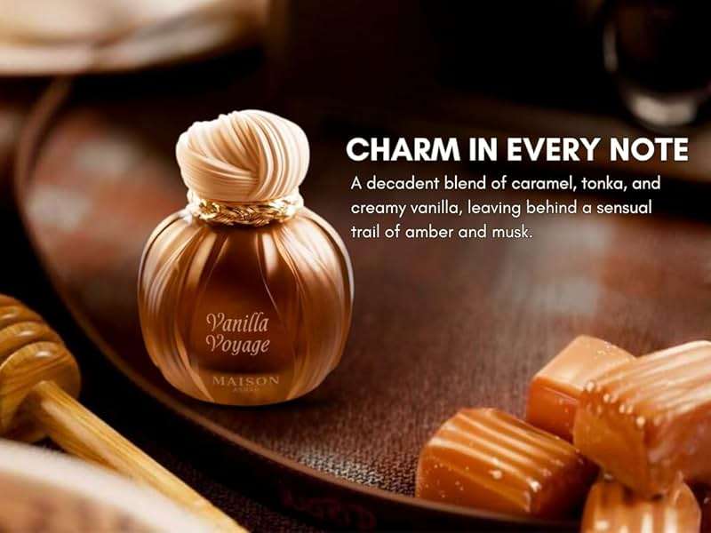 AROMA CONCEPTS | Vanilla Voyage Long Lasting Eau De Parfum EDP 3.4 Fl Oz | Unisex Perfume | Caramel, Jasmine, Tonka & Honey Notes | Luxurious Vanilla Perfume with Musk & Amber - Image 3