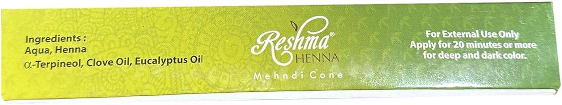 Reshma Beauty 3 Pack of Rajasthani Jumbo Cones for Hair, 50g Each–Almost Double the Size of Regular Cones, 100% Natural Ready-to-Use Paste Reddish Brown Hair Color with Ayurvedic Hair Dye - Image 5
