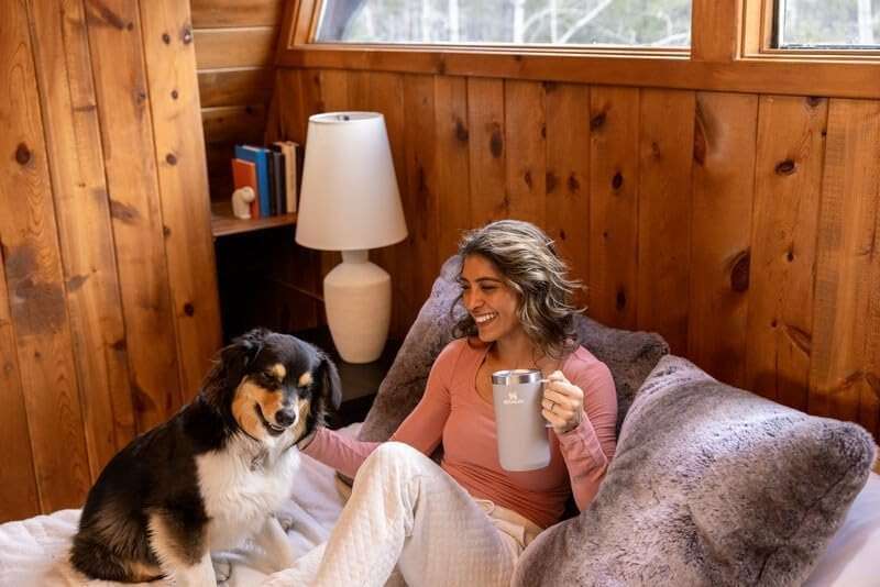 STANLEY Everyday Camp Mug 24oz | Drink Through Lid | Cup for Coffee, Tea and Drinks | Insulated Stainless Steel Coffee Mug | BPA-Free | Cream Gloss - Image 6