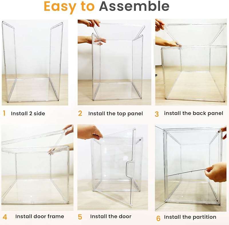 Bread Box,Large Bread Boxs for Kitchen Countertop - 4 Layers Adjustable Bread Storage Container,Clear Boxes for Kitchen Counter, Breads Box Airtight,Bread Holder,Perfect for Bagel Muffins（transparent） - Image 5