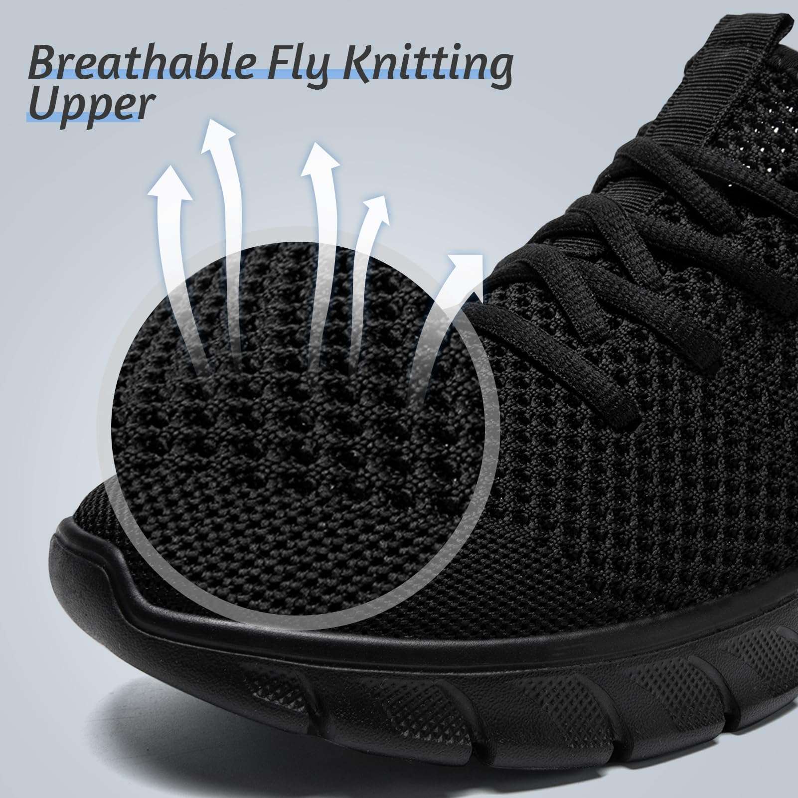 VLHGCG Men's Lightweight Running Shoes Slip On Walking Tennis Gym Shoes Fashion Sneakers - Image 2