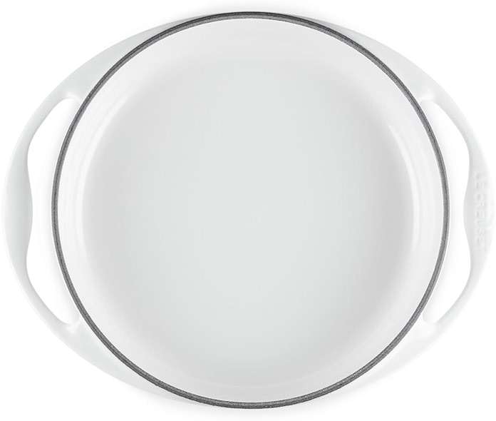 Le Creuset Enameled Cast Iron Traditional Round Tarte Tatin Dish, 2 qt., White - Image 5