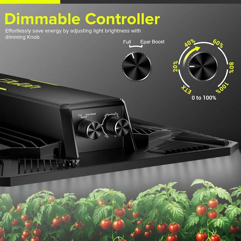 UAP1500 LED Grow Light, 150W Commercial Full Spectrum Grow Lights for Indoor Plants with Full Epar Boost Mode Switch & Daisy Chain, Dimmable Plant Light for Seeding Veg Bloom in 2x2, 3x3 Grow Tent - Image 6