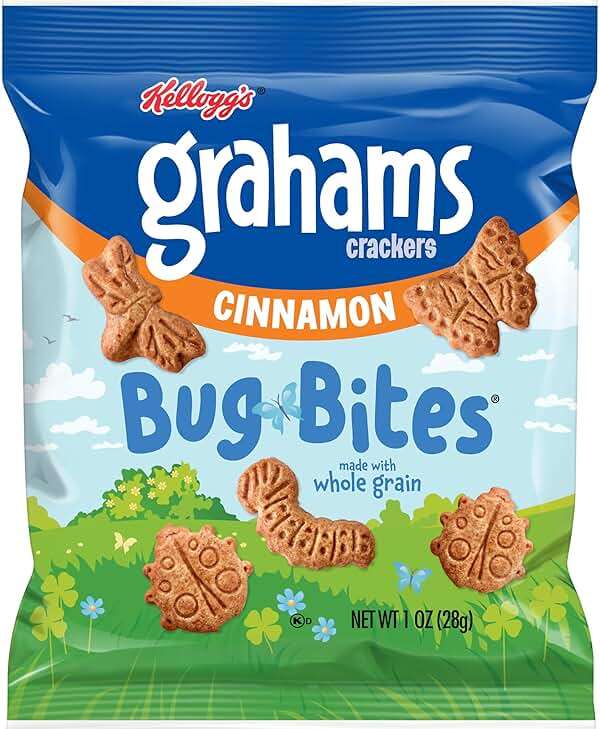 Cinnamon Graham Crackers Bug Bites, Made with Whole Grain, Delicious Snacks for the Whole Family, Stock up and Enjoy them (Pack of 20) - Image 8
