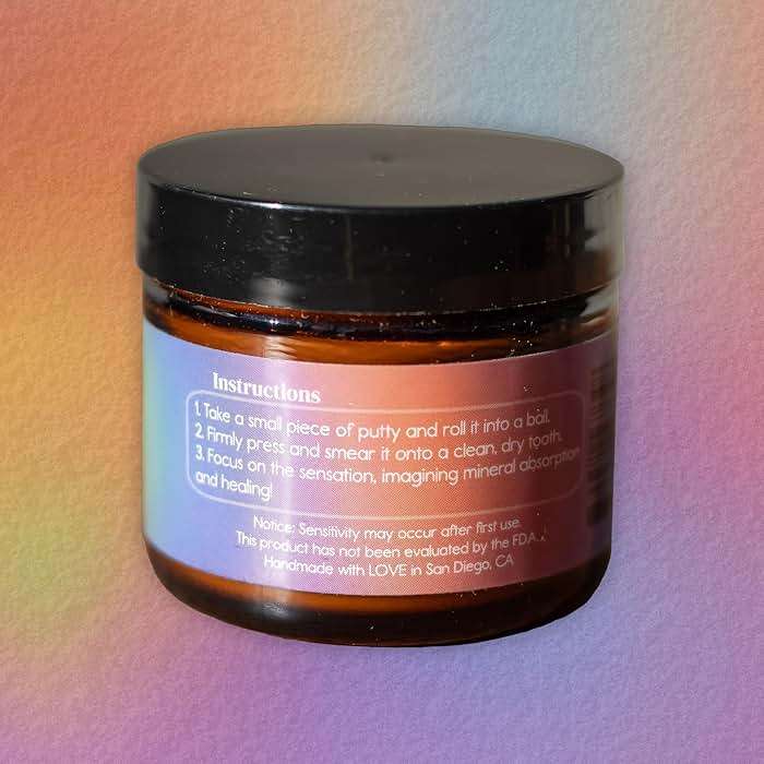 Bliss Energetics Primal Puddy - 2oz Remineralizing Tooth Leave On Paste - Hydroxyapatite, Tallow, Colostrum, Shilajit - All Natural Preservative & Chemical Free - Image 4