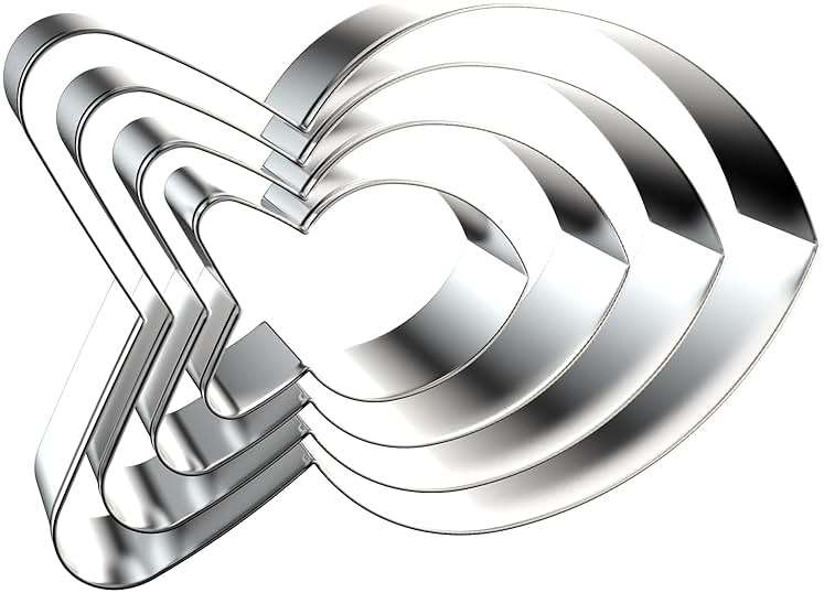 Goldfish Cookie Cutter Set - 5 inch, 4 inch, 3 inch, 2 inch - 4 Piece Simple Fish Cookie Cutters Shapes Molds - Stainless Steel - Image 1