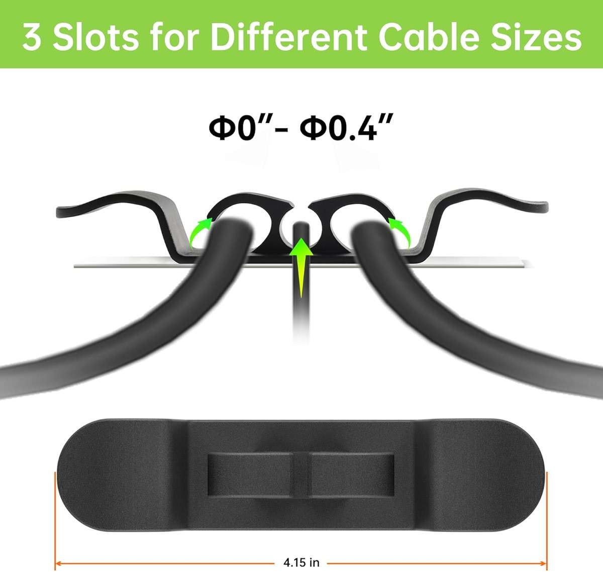 6PCS Cord Organizer for Appliances, Upgraded Kitchen Appliance Cord Wrap, Cord Holder Stick on Pressure Cooker, Coffee Maker, Air Fryer and Blender(3 Black + 3 White) - Image 2