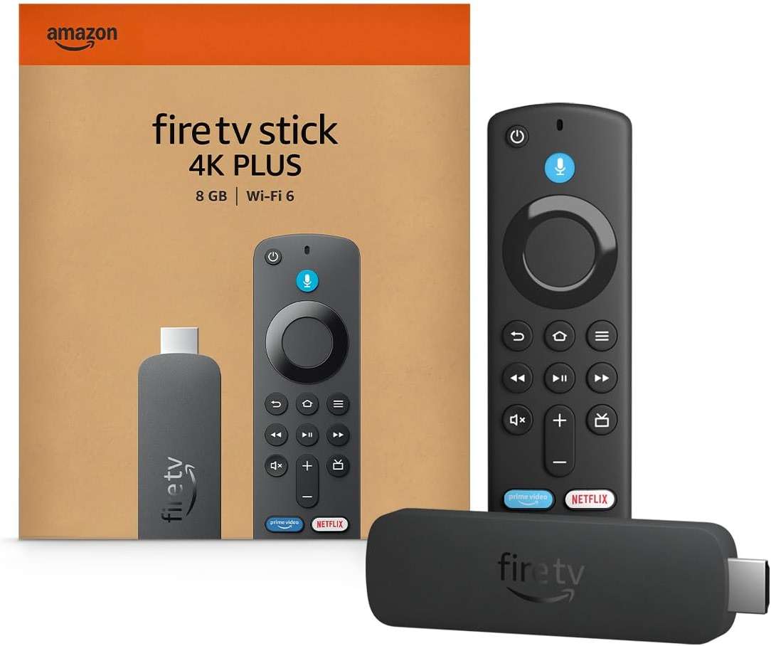 Amazon Fire TV Stick 4K Plus (newest model) with AI-powered Fire TV Search, Wi-Fi 6, stream hundreds of thousands of movies and shows, free & live TV, find shows faster with Alexa+ - Image 1