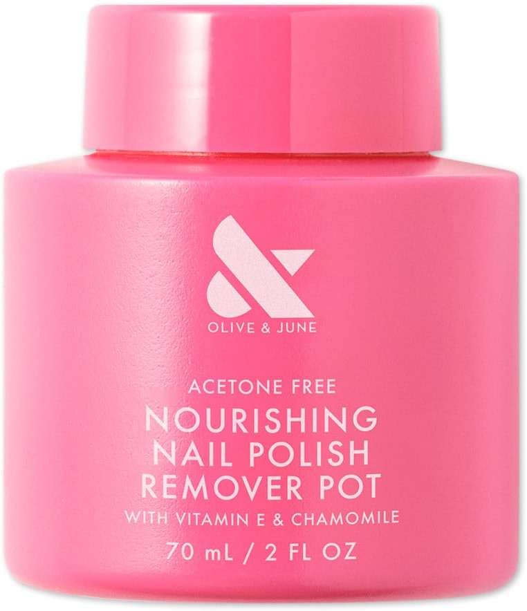 Olive & June Nourishing Remover Pot | Non Acetone | No-Mess Nail Polish Removal For Hands & Feet | Vitamin E & Chamomile | Acetone - Free Super Fast Removal | Vegan, Cruelty-Free - Image 1