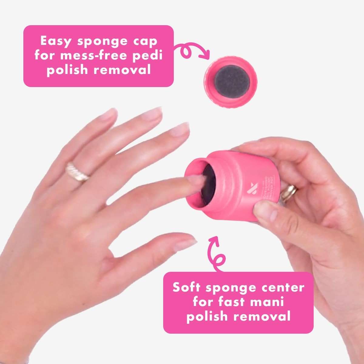 Olive & June Nourishing Remover Pot | Non Acetone | No-Mess Nail Polish Removal For Hands & Feet | Vitamin E & Chamomile | Acetone - Free Super Fast Removal | Vegan, Cruelty-Free - Image 2
