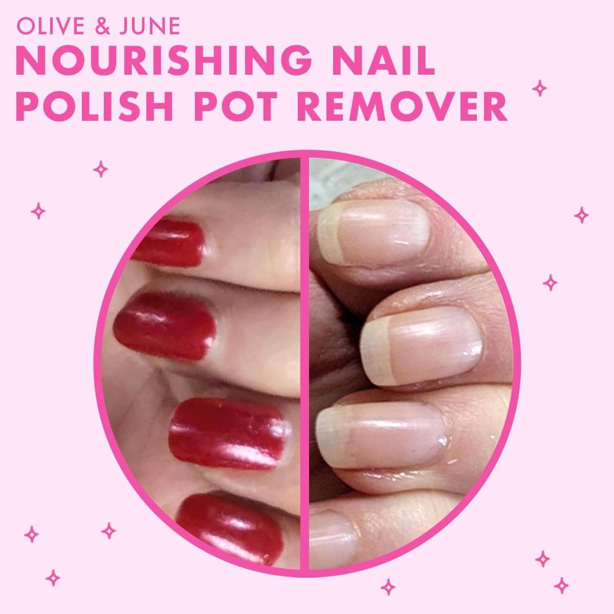 Olive & June Nourishing Remover Pot | Non Acetone | No-Mess Nail Polish Removal For Hands & Feet | Vitamin E & Chamomile | Acetone - Free Super Fast Removal | Vegan, Cruelty-Free - Image 5