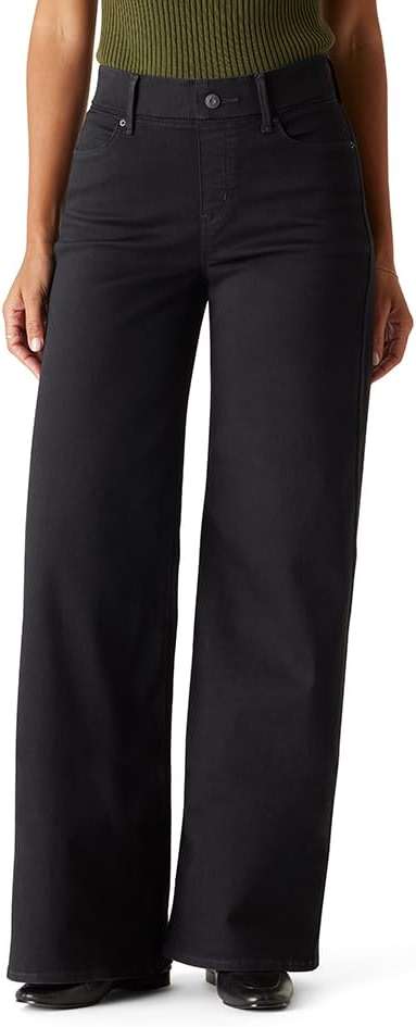 Levi Strauss Signature Gold Women's Totally Shaping Ultimate Pull-on Wide-Leg Jean Mid Rise Stretch Denim (Available in Plus) - Image 1