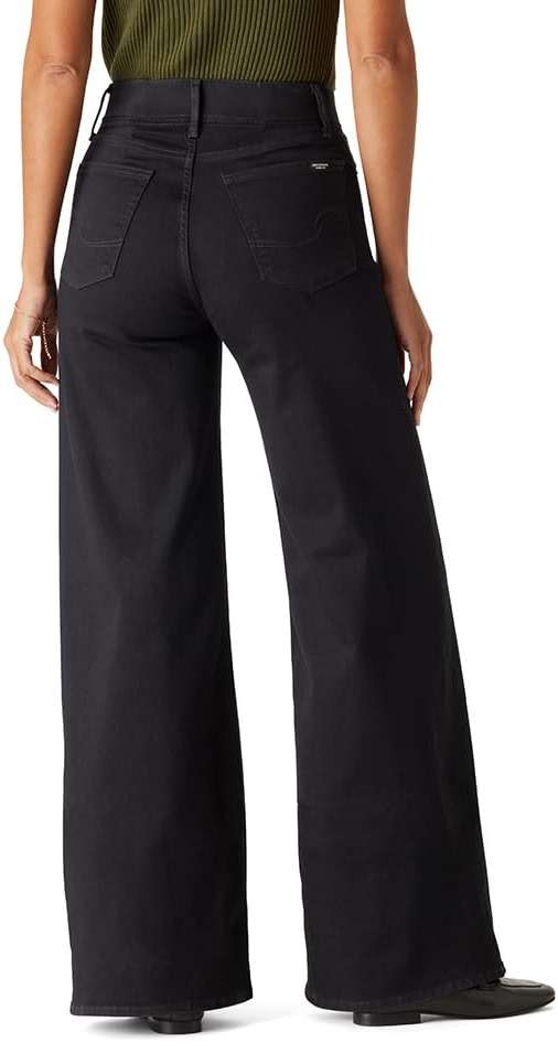 Levi Strauss Signature Gold Women's Totally Shaping Ultimate Pull-on Wide-Leg Jean Mid Rise Stretch Denim (Available in Plus) - Image 2