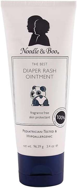 Noodle & Boo The Best Diaper Rash Ointment, Multi Purpose Baby Skin Care Zinc Oxide Ointment For Diaper Rash Prevention, Treatment & Relief, Fragrance Free - Image 1