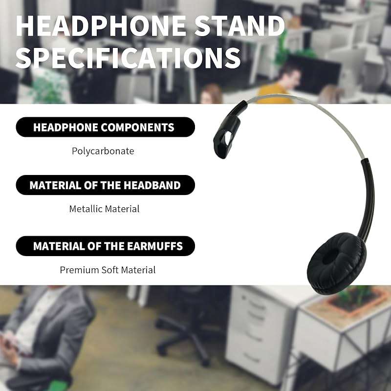 Miayaya Standard Headband with Extra Cushion for Plantronics Savi CS540 W740 W745 W440 W740-M C054 CS540XD 8240 8245 W445 Over The Head Headset Premium Replacement Spare Parts Black - Image 5