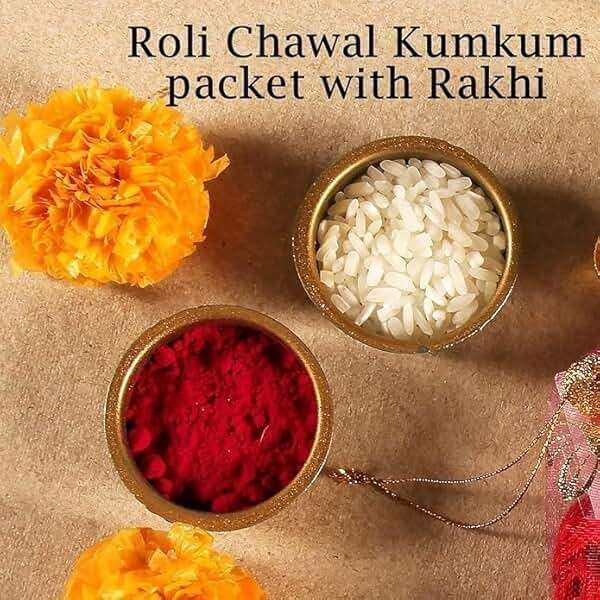 TrendBell Set of 2 Rakhi for Brother – Premium Evil Eye & Elephant Rakhi Combo with Raksha Bandhan Greeting Card & Roli | Rakhi for Bhaiya & Brother | Rakhi Thread from Sister - Image 4