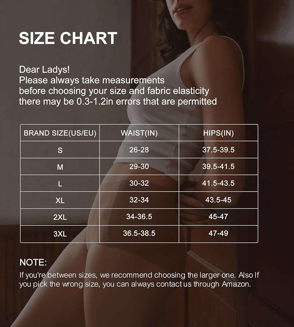SHARICCA Seamless High Waisted Underwear for Women No Show Full Coverage Panties Nuage Microfiber Briefs Pack - Image 7