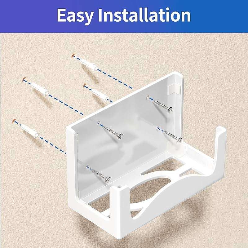 Josmimic Wall Mount for Xbox Series S – Metal Console Holder with Ventilated Base and Anti-Scratch Pads – Space-Saving Wall Bracket for Xbox S with Easy Installation and Heat Dissipation Design - Image 4
