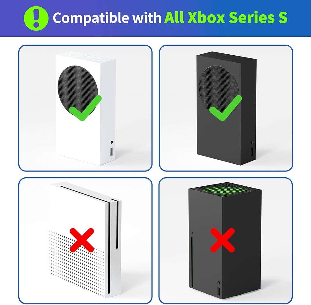 Josmimic Wall Mount for Xbox Series S – Metal Console Holder with Ventilated Base and Anti-Scratch Pads – Space-Saving Wall Bracket for Xbox S with Easy Installation and Heat Dissipation Design - Image 6