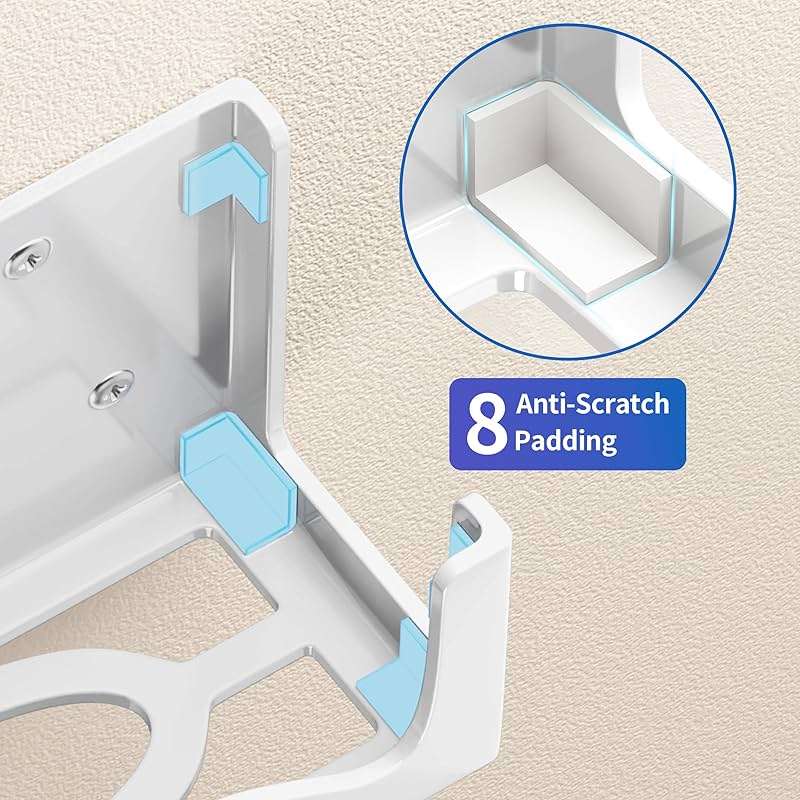 Josmimic Wall Mount for Xbox Series S – Metal Console Holder with Ventilated Base and Anti-Scratch Pads – Space-Saving Wall Bracket for Xbox S with Easy Installation and Heat Dissipation Design - Image 7
