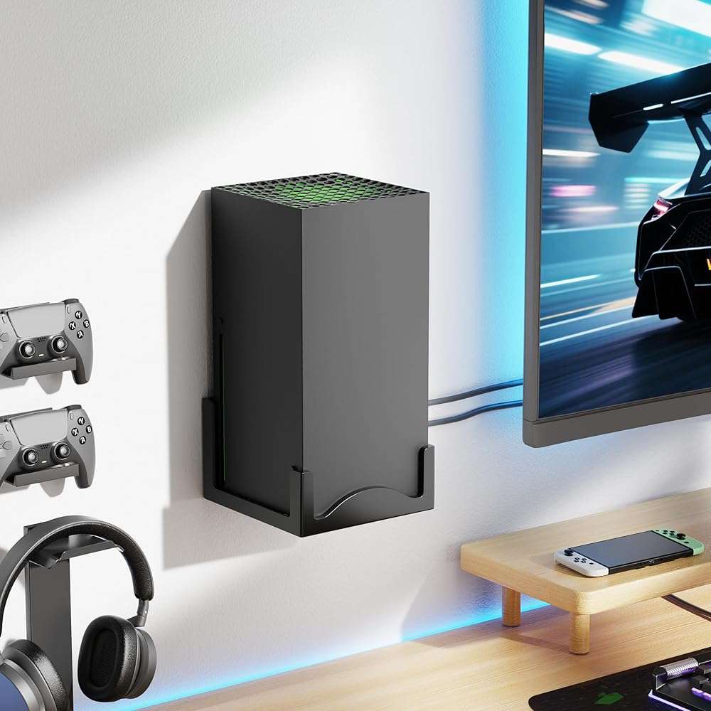 Wall Mount for Xbox Series X – Heavy-Duty Metal Console Holder with Ventilated Base and Silicone Pads – Space-Saving Xbox X Wall Bracket for Better Cooling and Easy Installation - Image 8
