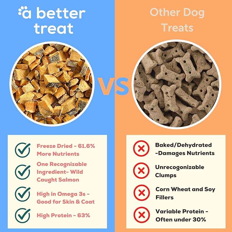A Better Treat - Freeze Dried Salmon Dog Treats, Wild Caught, Single Ingredient | Natural High Value | Gluten Free, Grain Free, High Protein, Diabetic - Image 2