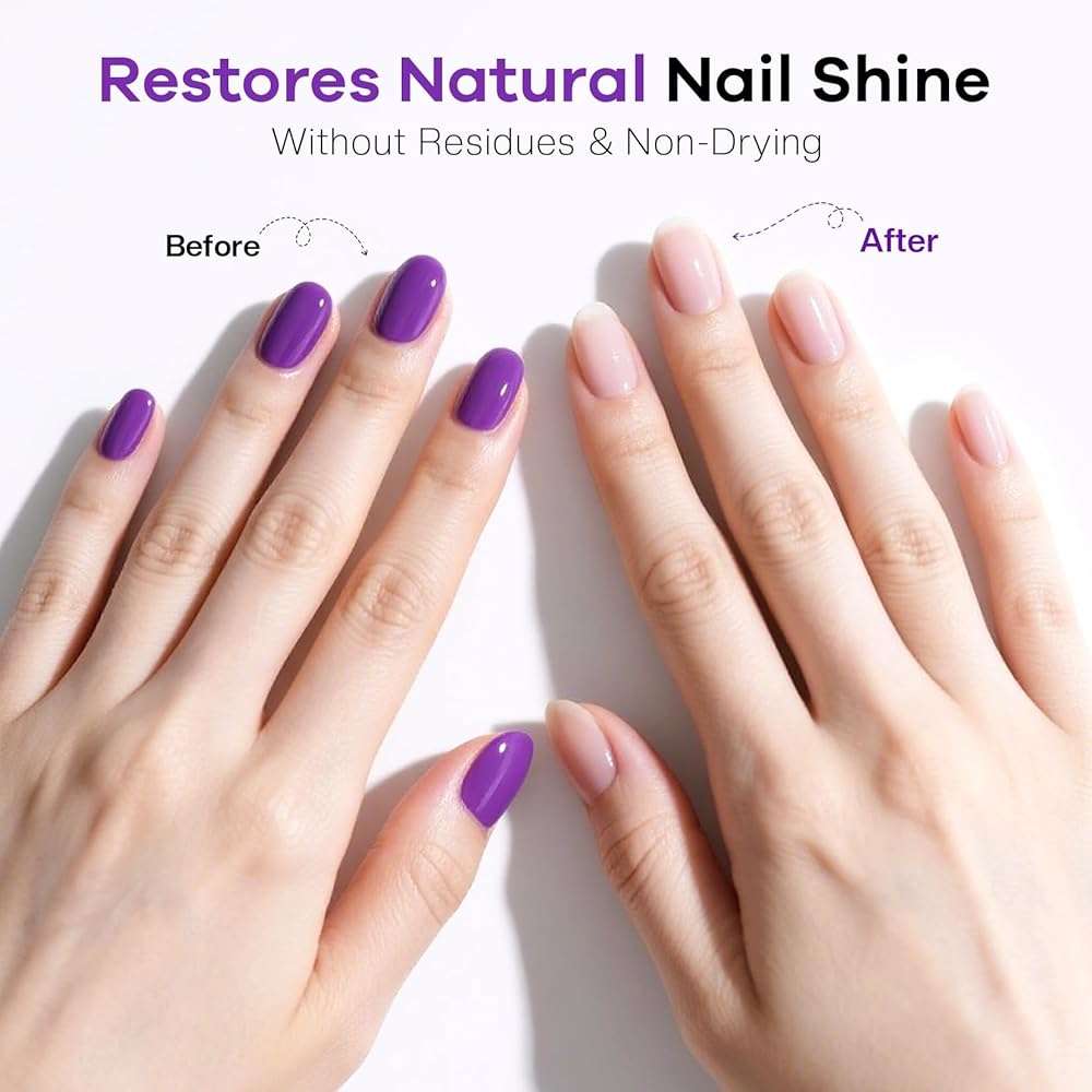 Glamonade Acetone Nail Polish Remover: 16 Fl Oz Large Capacity Professional Gel Polish Remover for Removal of Regular Polish/Gel Polish/Glue/Artificial Nail - With Grape Seed Oil for Gentle Removal - Image 4
