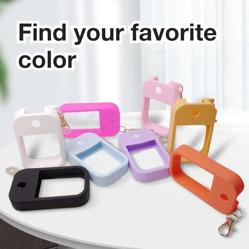 1 PC Soft Silicone Case for Touchland Power Mist (1FL. OZ./30 mL), Protective and Stylish Case with Keychain Compatible with Touchland Hand Sanitizer Spray (Pink) - Image 6