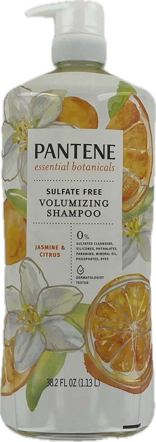 Pantene Essential Botanicals Jasmine & Citrus Shampoo, 38.2 Fluid Ounce - Image 1