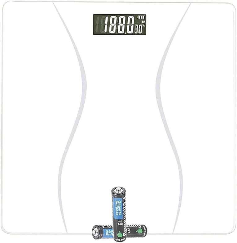 Scale for Body Weight, Digital Bathroom Scale, Weight Scales for People,Body Scale,White,Max:400LB/180KG,2 Weighing Units: LB/KG - Image 1