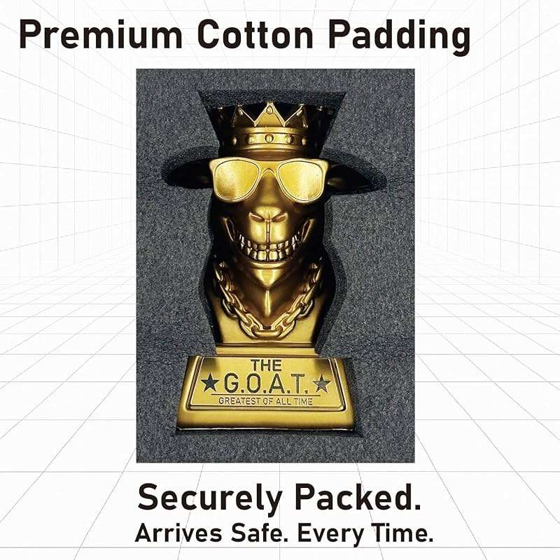 GOAT Trophy Winner Award – 7 Inch Funny Greatest of All Time Trophy, Retirement Gift for Men & Coworkers, Fantasy Football Champion Award, Office MVP, Employee Recognition, Boss Gag Gift - Image 4