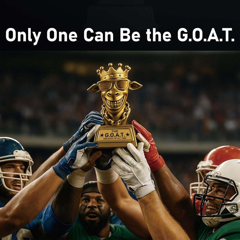 GOAT Trophy Winner Award – 7 Inch Funny Greatest of All Time Trophy, Retirement Gift for Men & Coworkers, Fantasy Football Champion Award, Office MVP, Employee Recognition, Boss Gag Gift - Image 6